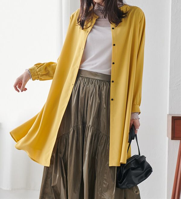 RANAN（ラナン）の「２ＷＡＹボタン使いフレアーブラウス（ブラウス）」｜詳細画像