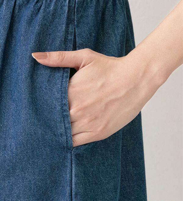 ルフラン（ルフラン）の「【２色組】甘辛ミックス夏デニムのチュニックベスト（ベスト）」｜詳細画像