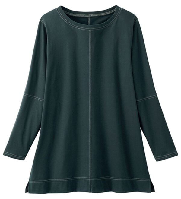 ルフラン（ルフラン）の「【４色組】もう汗らない！ステッチＴシャツ（Tシャツ）」｜詳細画像