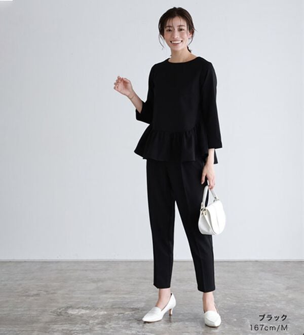 Pierrot（ピエロ）の「【選べる丈】大人のフリルセットアップ（セットアップ）」｜詳細画像