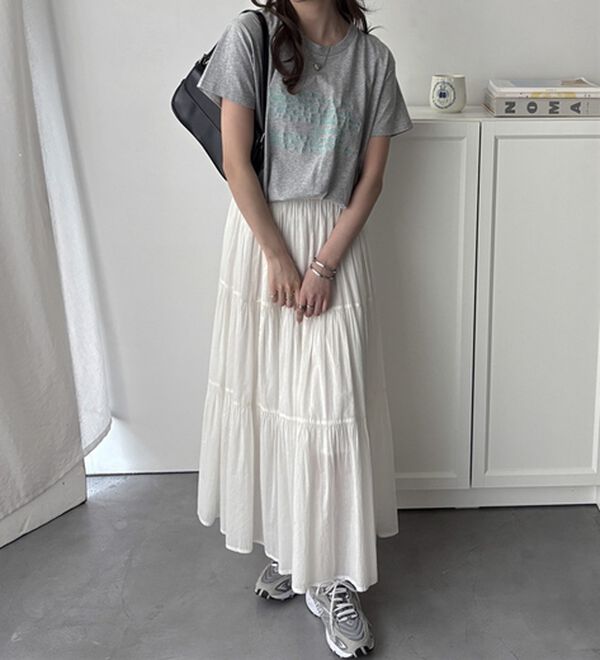 GeeRA（ジーラ）の「綿100％刺繍ロゴＴシャツ（Tシャツ）」｜詳細画像