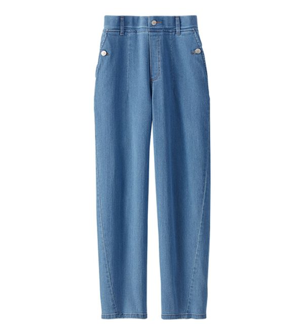 BELLUNA（ベルーナ）の「バルーンシルエットデニムパンツ（ワイドパンツ・ガウチョ）」｜詳細画像