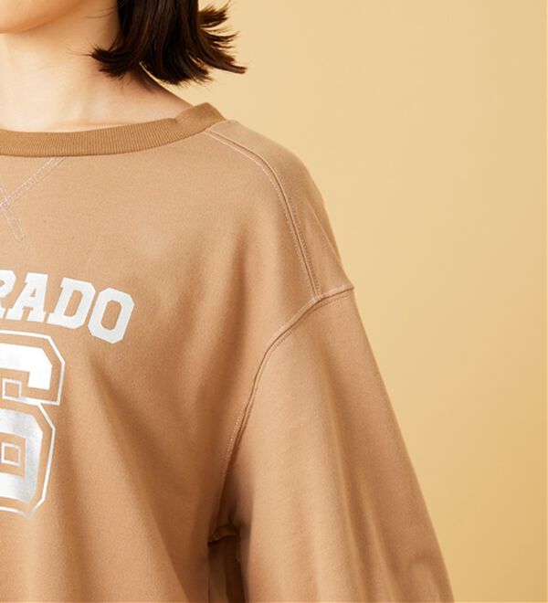 BELLUNA（ベルーナ）の「箔プリントロゴデザインプルオーバー（カットソー）」｜詳細画像