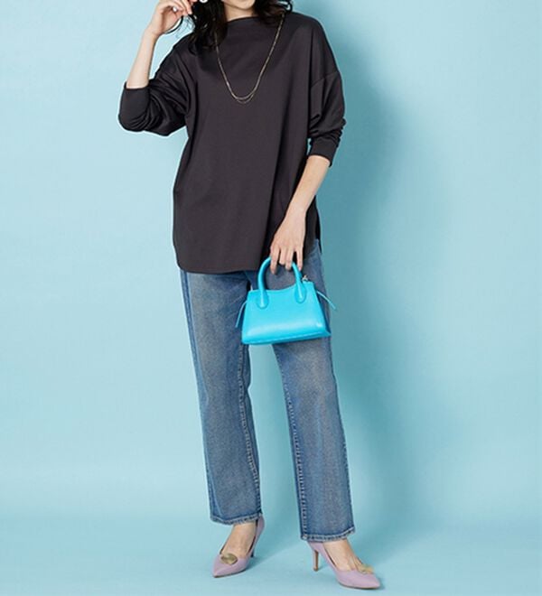 BELLUNA（ベルーナ）の「もちっとなめらか！大人顔サマ見えプルオーバー（カットソー）」｜詳細画像