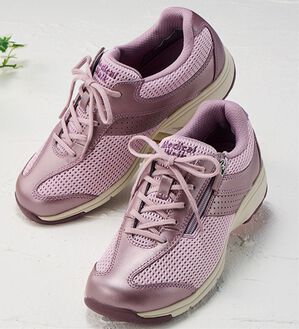 BELLUNA（ベルーナ）の「膝サポートアサヒメディカルウォーク牛革靴（スニーカー）」｜ラベンダー