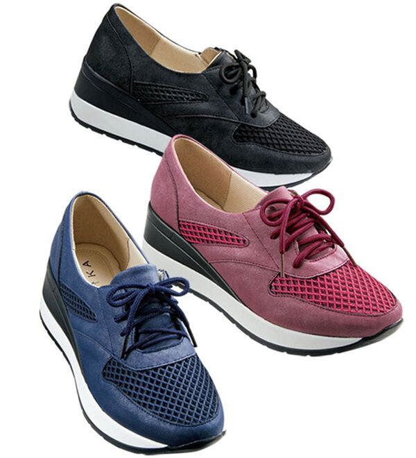 BELLUNA（ベルーナ）の「夏でも快適メッシュ素材ウェッジスニーカー（スニーカー）」｜詳細画像