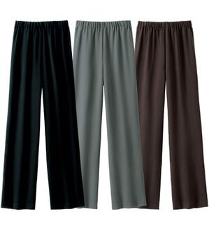 ルフラン（ルフラン）の「【３本組】ゆったりドレープスラックス＜フロリーナ＞（フルレングスパンツ）」｜詳細画像