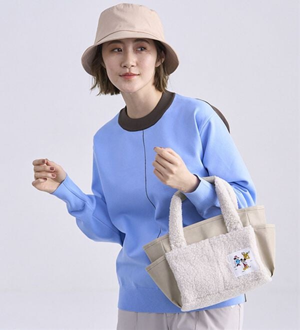 BELLUNA（ベルーナ）の「配色ラインニットプルオーバー（ニット・セーター）」｜詳細画像