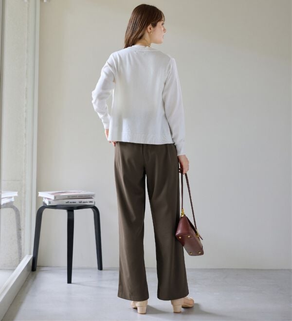 alotta（アロッタ）の「ぐーんと伸びる！ラクして美脚ワイドパンツ（ワイドパンツ・ガウチョ）」｜詳細画像