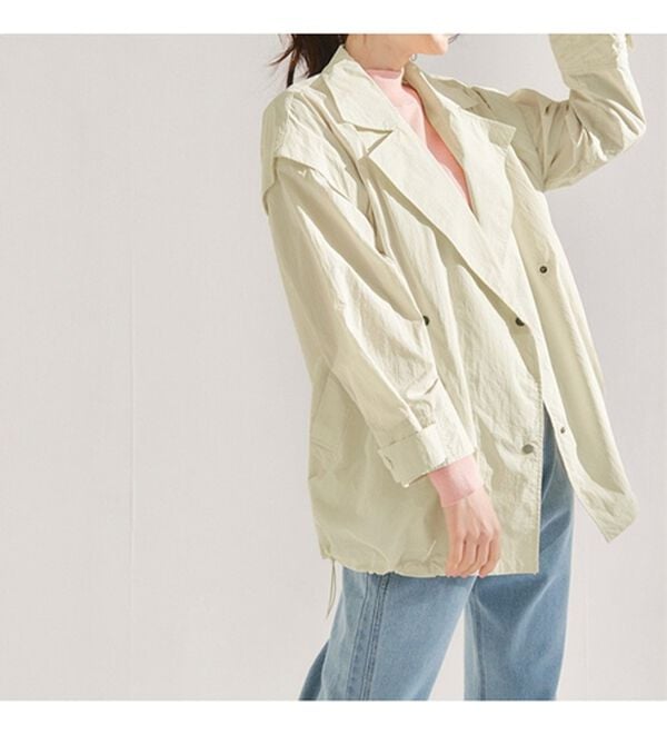 RANAN（ラナン）の「２ＷＡＹナイロントレンチコート（ハーフコート）」｜詳細画像