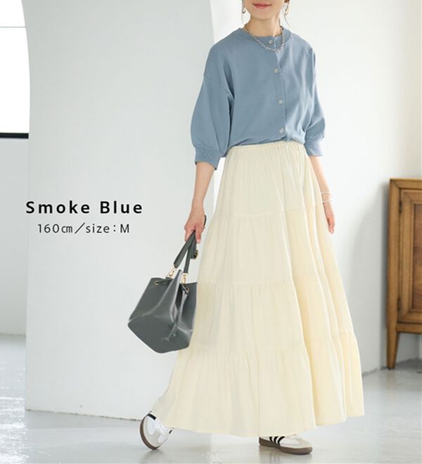 BELLUNA（ベルーナ）の「【快適Ｌａｂ．】洗える！軽い！５分袖ニットカーディガン（ニットカーディガン）」｜詳細画像