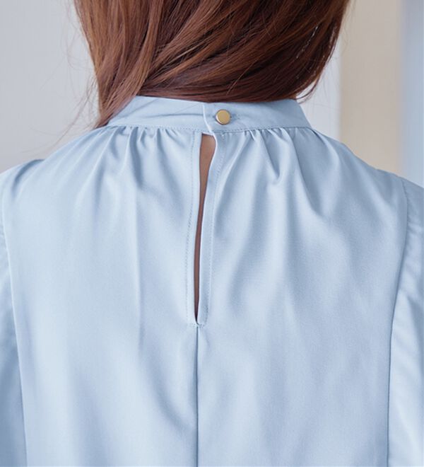 alotta（アロッタ）の「ピンタックフレアー袖ブラウス（ブラウス）」｜詳細画像