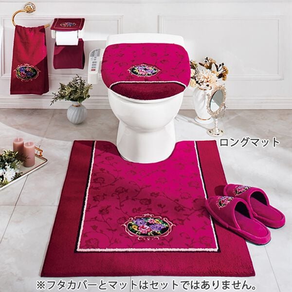「シェニール織トイレタリー（ロゼ）（トイレマット）」｜詳細画像