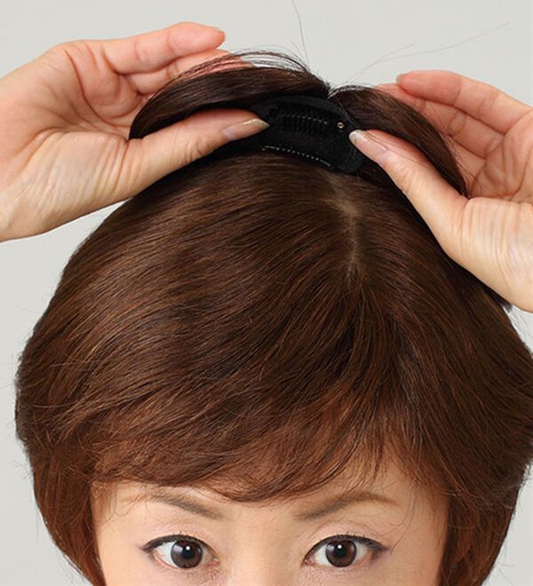 「人毛１００％お買得　つむじピース（ウィッグ・ヘアピース・エクステ）」｜詳細画像