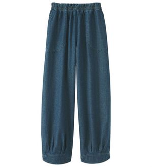 BELLUNA（ベルーナ）の「デニム素材デザインバルーンパンツ（ワイドパンツ・ガウチョ）」｜詳細画像