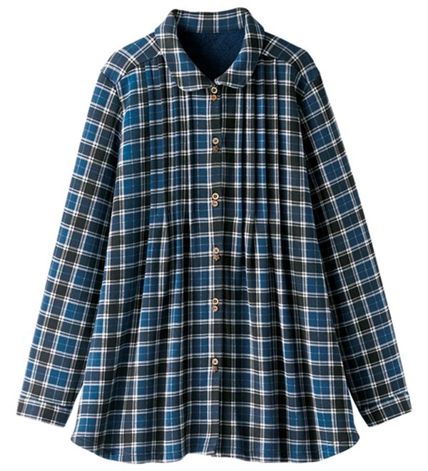 BELLUNA（ベルーナ）の「まるで着る毛布！静電防止付裏ファーブラウス（チュニック）」｜詳細画像