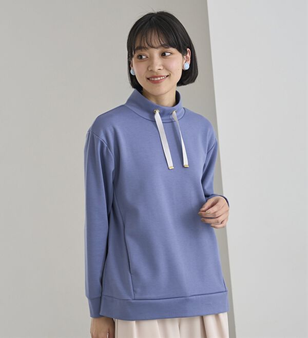 BELLUNA（ベルーナ）の「サイドジップスタンド衿プルオーバー（カットソー）」｜詳細画像