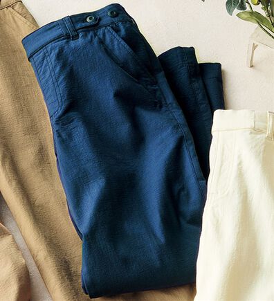 ルフラン（ルフラン）の「  ＜リュクスガーゼ＞セミワイドパンツ（ワイドパンツ・ガウチョ）」