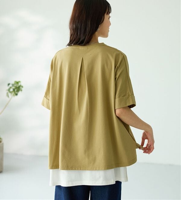 BELLUNA（ベルーナ）の「ヒンヤリ実感！大人顔サマ見えゆったりＴシャツ（Tシャツ）」｜詳細画像