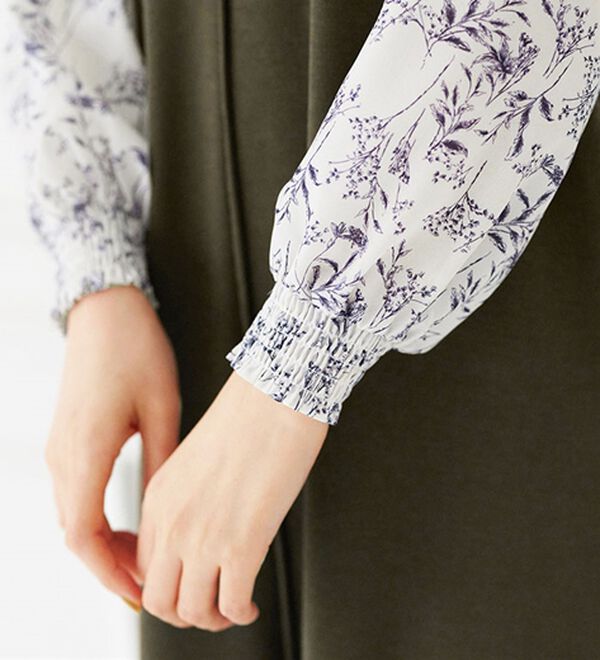 BELLUNA（ベルーナ）の「袖切替デザインハイネックワンピース（その他ワンピース）」｜詳細画像