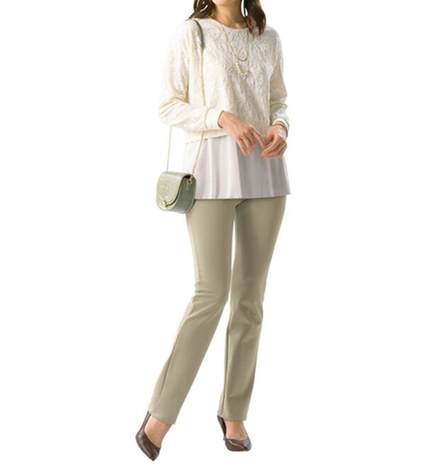 ルフラン（ルフラン）の「【４本組】日本製汚れもはじく。ハイテンションパンツ（フルレングスパンツ）」｜詳細画像