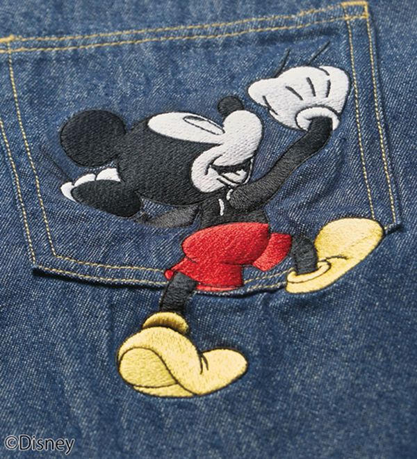 BELLUNA（ベルーナ）の「＜Ｄｉｓｎｅｙ＞刺しゅうデニムパンツ（ワイドパンツ・ガウチョ）」｜詳細画像