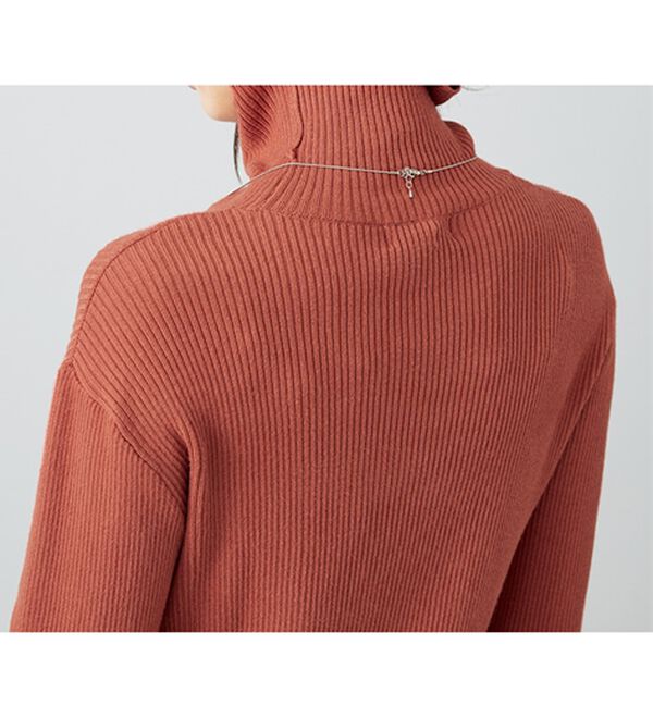 BELLUNA（ベルーナ）の「【安心感あるプチプラニット】リブニットタートルネックプルオーバー（ニット・セーター）」｜詳細画像