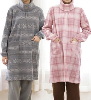 LAVIENNE（ラヴィエンヌ）の「ソフトでかるぽかフリースパジャマ　ワンピース（パジャマ・ルームウェア）」｜詳細画像