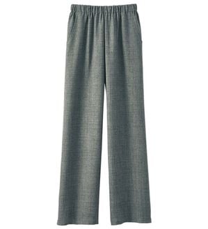 BELLUNA（ベルーナ）の「日本製静電防止ワイドパンツ（ワイドパンツ・ガウチョ）」｜グレー