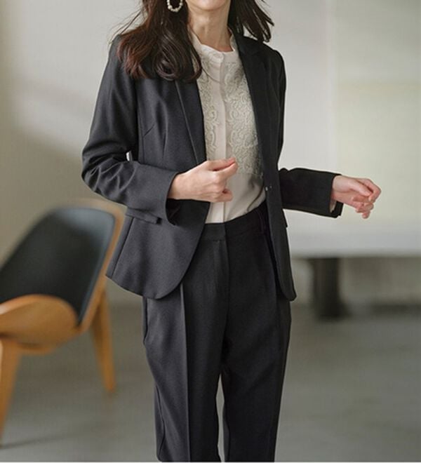 RANAN（ラナン）の「バンドカラー花柄レースブラウス（ブラウス）」｜詳細画像