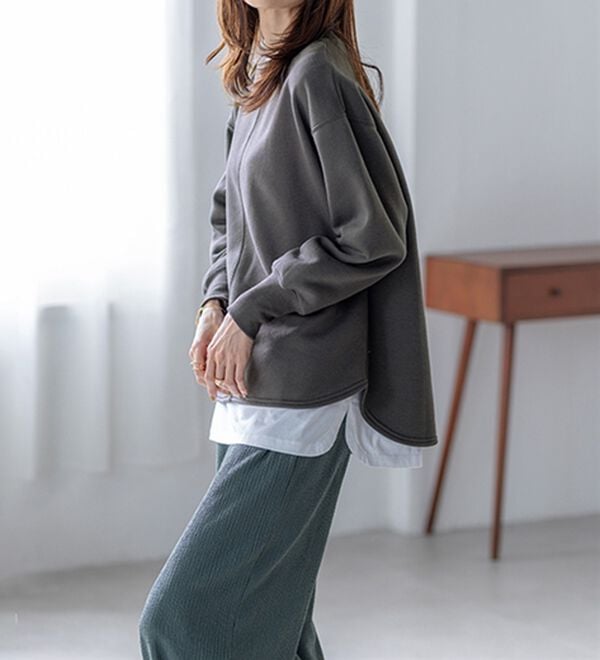 BELLUNA（ベルーナ）の「あったかキレイ！大人のこだわりトレーナー（トレーナー・スウェット）」｜詳細画像