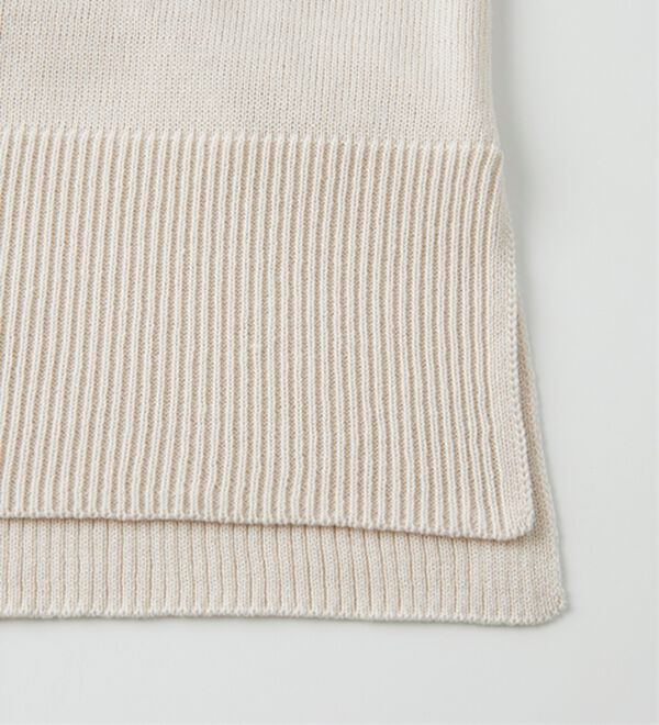 RANAN（ラナン）の「ワイドリブ使いカラーニットチュニック（ニット・セーター）」｜詳細画像