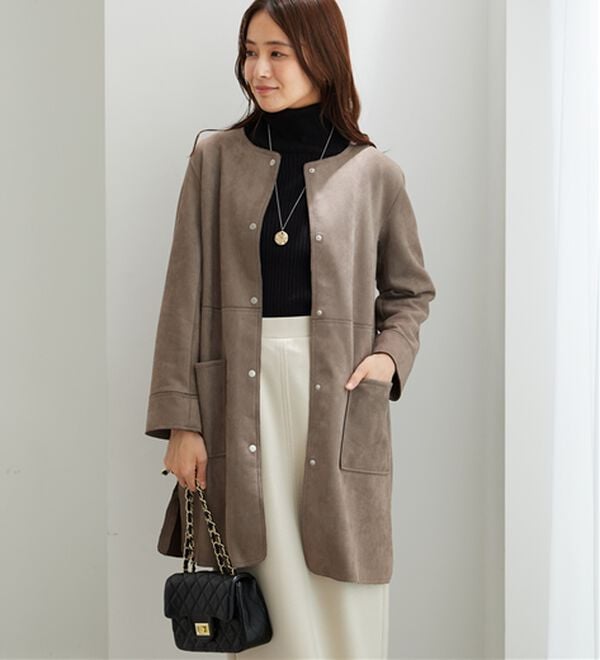 BELLUNA（ベルーナ）の「フェイクスエード切替デザインジャケット（その他ジャケット）」｜詳細画像