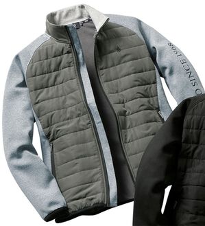 「＜ポロ・ビーシーエス＞キルト切替アクティブジャケット（メンズジャケット）」｜グレー