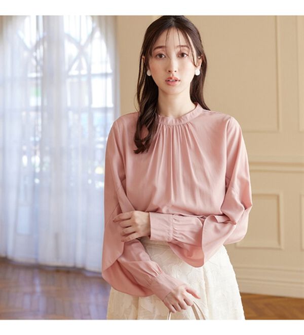 alotta（アロッタ）の「フリル袖プチハイネックブラウス（ブラウス）」｜詳細画像