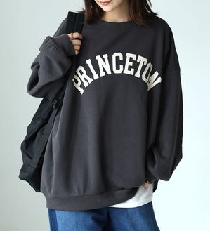 A HAPPY MARILYN（アハッピーマリリン）の「【Ｌ～８Ｌ】【ハピぽか裏起毛】２デザインから選べるロゴトレーナー 毛玉になりにくい（トレーナー・スウェット）」｜詳細画像