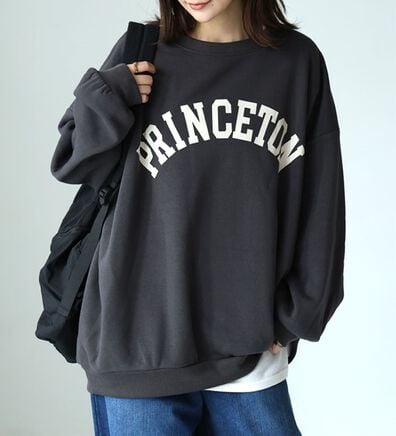 A HAPPY MARILYN（アハッピーマリリン）の「【Ｌ～８Ｌ】【ハピぽか裏起毛】２デザインから選べるロゴトレーナー 毛玉になりにくい（トレーナー・スウェット）」