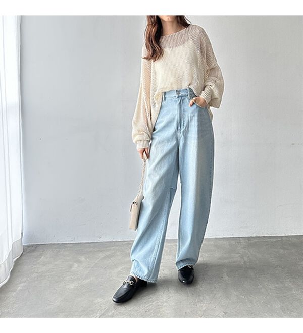 GeeRA（ジーラ）の「美脚魅せカーブデニム（フルレングスパンツ）」｜詳細画像