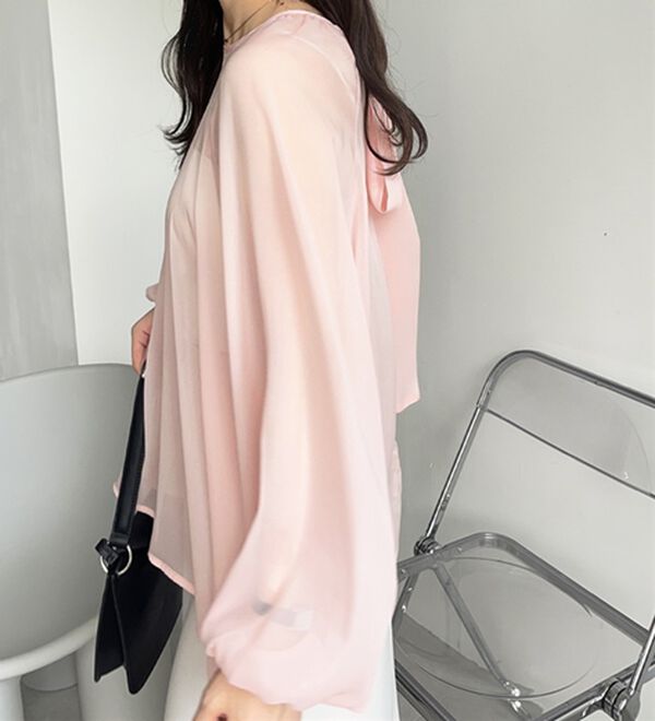 GeeRA（ジーラ）の「バックリボンシアーブラウス（ブラウス）」｜詳細画像