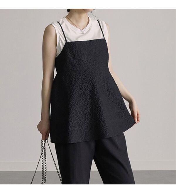 レナータブレハ　キャミブラウス ふくれジャカードキャミブラウス - ベルーナ【公式】