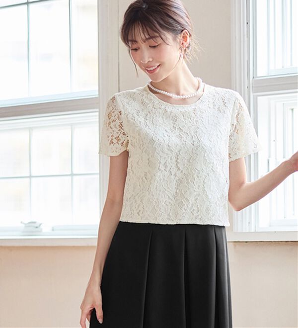 alotta（アロッタ）の「【４点セット】入学式卒業式に！セレモニーワンピーススーツ＜７号～２３号＞（ワンピースセットスーツ）」｜詳細画像