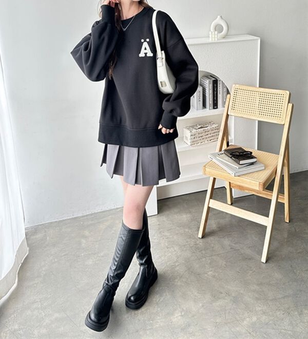 GeeRA（ジーラ）の「サガラ刺繍裏起毛スウェット（トレーナー・スウェット）」｜詳細画像