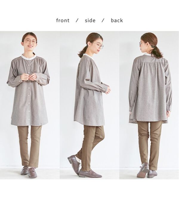 Viola e Viola（ヴィオラ エ ヴィオラ）の「あったか裏フリースチュニックパンツ（フルレングスパンツ）」｜詳細画像