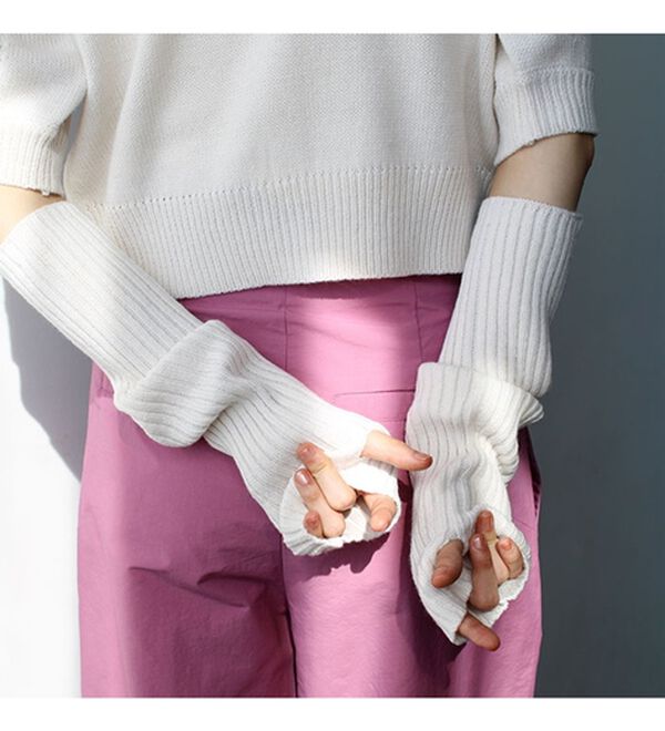 GeeRA（ジーラ）の「マルチウェイアームウォーマー付ニットカーディガン（ニットカーディガン）」｜詳細画像