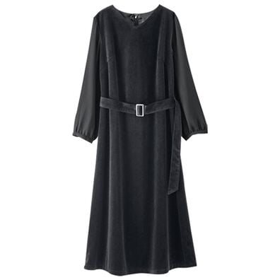 BELLUNA（ベルーナ）の「洗える！ライトベロア素材ワンピース（その他ワンピース）」