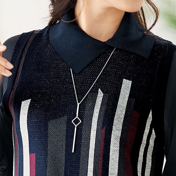 BELLUNA（ベルーナ）の「ジャカード素材ニットセットアップ（セットアップ）」｜詳細画像