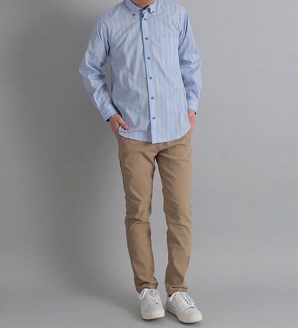 「＜コムルヴァン・オム＞毎日快適ソフトオックスシャツ（メンズシャツ）」｜詳細画像