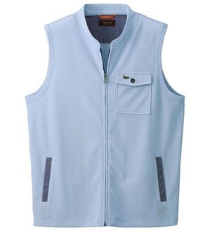 「＜デコイ＞サッと羽織れるスタイリッシュベスト（メンズベスト）」｜サックス杢