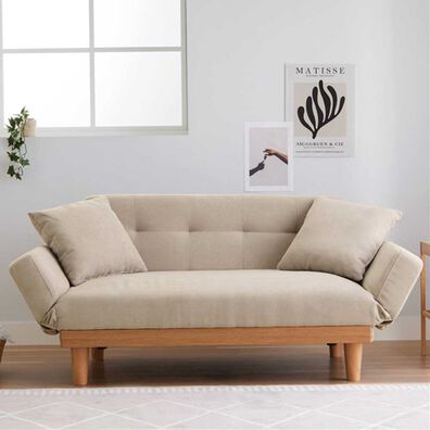 iellio（イエリオ）の「肘リクライニング木飾り付ソファＲｏｓｉｅ＜１．５人掛＞（ソファ）」