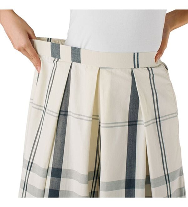 BELLUNA（ベルーナ）の「チェック柄スカーチョ（ワイドパンツ・ガウチョ）」｜詳細画像